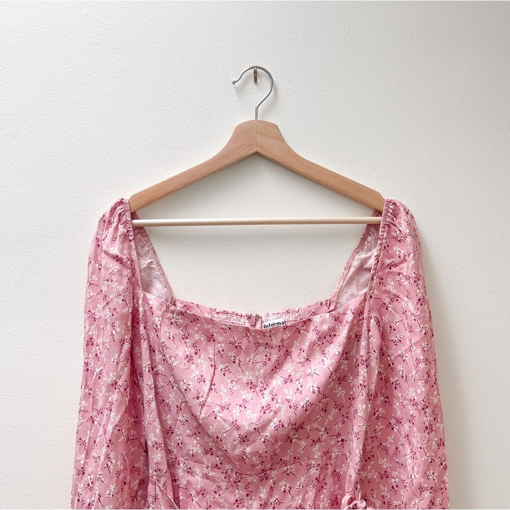 Reformation Pink Floral Dress